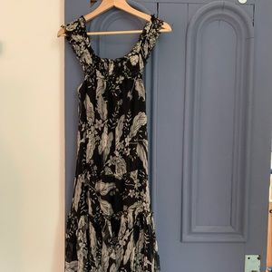 100% silk patterned dress